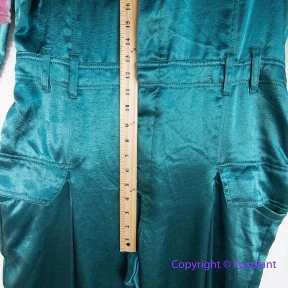 Free People Night Like This One-Piece Jumpsuit in green, size L - Picture 10 of 16